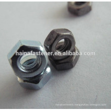 steel blue zinc Hex nut, din934 zinc plated hex nut m4,plain hex nut,zinc plated hex nut,hexagon nut